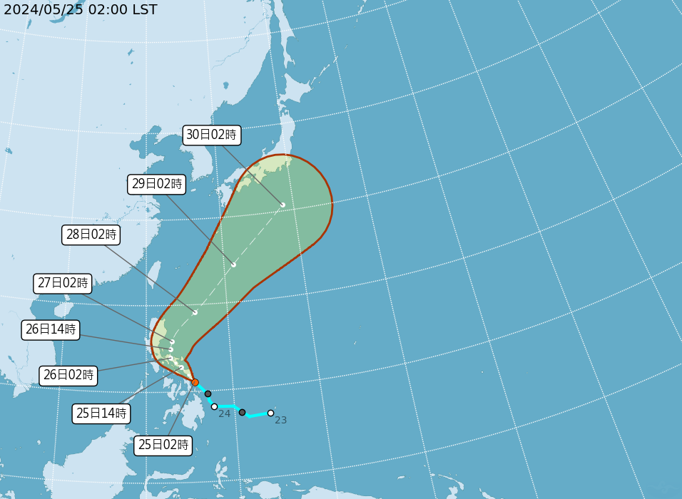 今年首颱可能下午形成  各國預測均不侵台