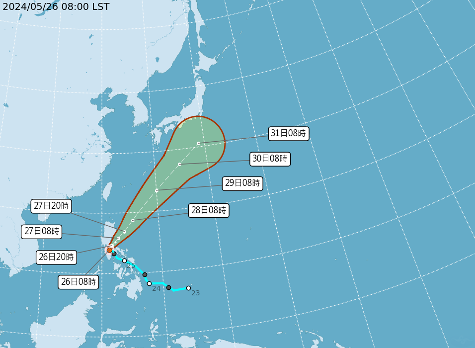 今年第1號颱風艾維尼生成 直接影響台灣機率較低