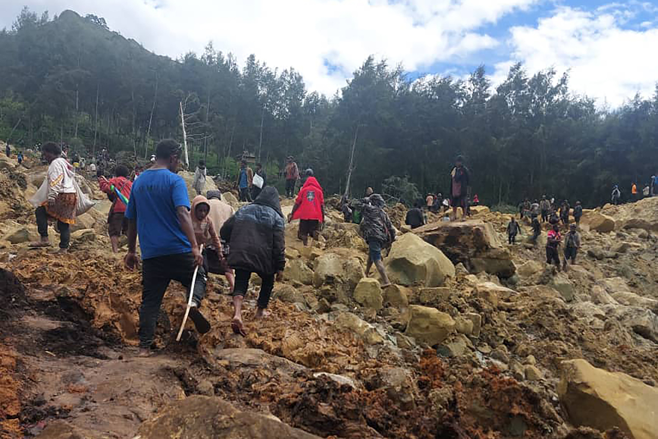 致命山崩恐持續 巴布亞紐幾內亞急撤7900人