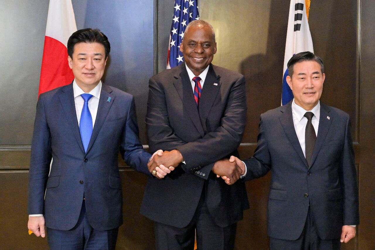 美日韓防長會談 強調台海和平穩定重要性