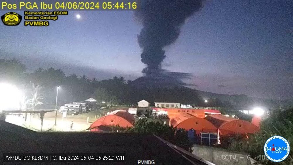 印尼伊布火山再爆發 周遭7公里禁活動