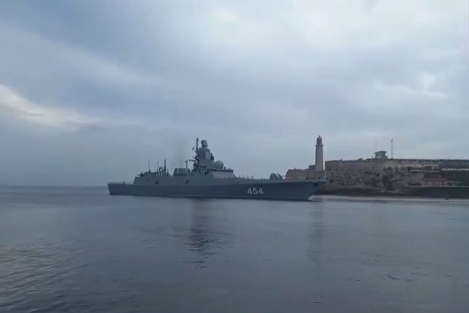 在華盛頓監視下 俄羅斯軍艦駛入哈瓦那港
