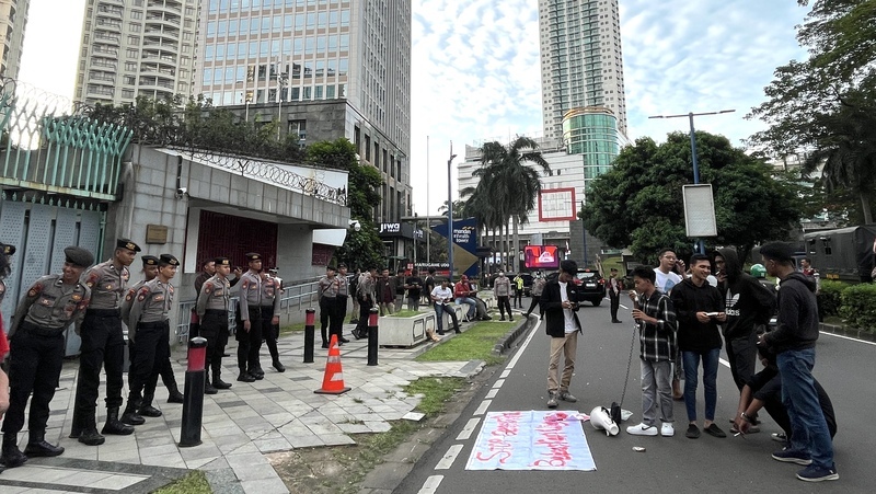 印尼學生赴中國大使館抗議 籲勿迫害新疆穆斯林