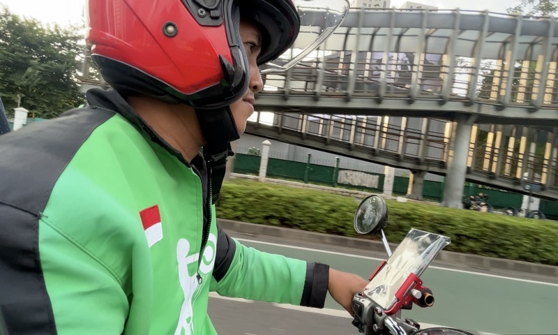 印尼摩托計程車Gojek司機外套 布料來自台灣