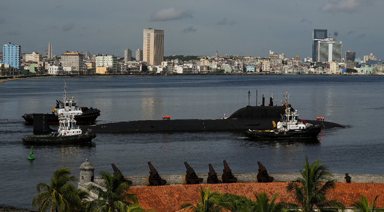 俄羅斯核動力潛艦喀山號 完成5天訪問駛離古巴