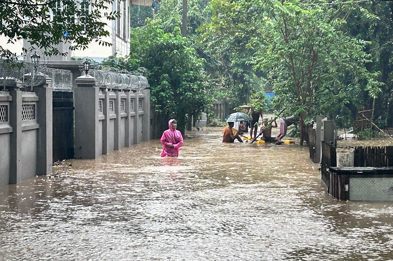 緬甸北部暴雨成災 成千上萬人受困待援