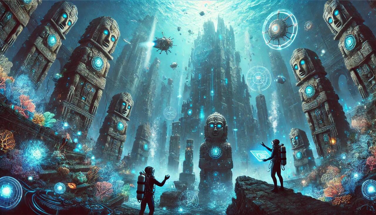 有人國中就做了介紹亞特蘭提斯的網站