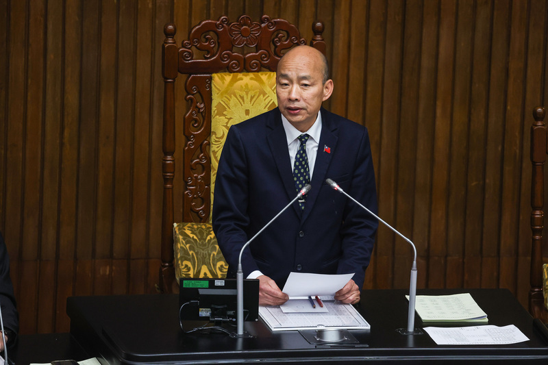 立法院空轉一整天晚間質詢 未有官員列席韓國瑜宣布散會