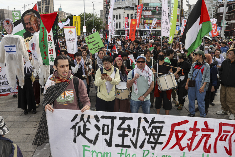 台灣挺巴勒斯坦人權大遊行 數個民團串聯支持