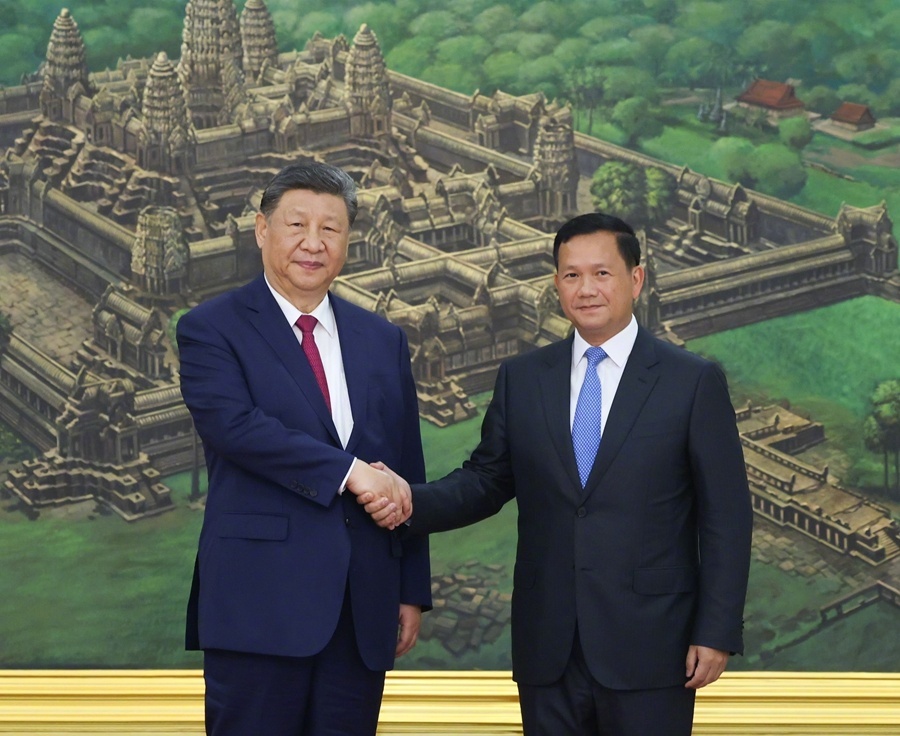 習近平會柬埔寨總理 喊反對單邊霸凌